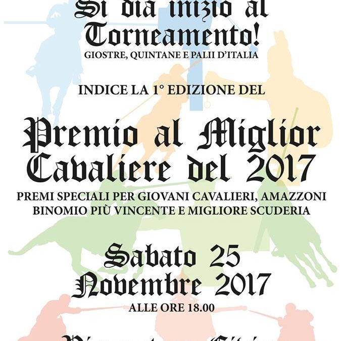 Ad Ascoli Piceno la premiazione del “Miglior cavaliere dell’anno 2017”